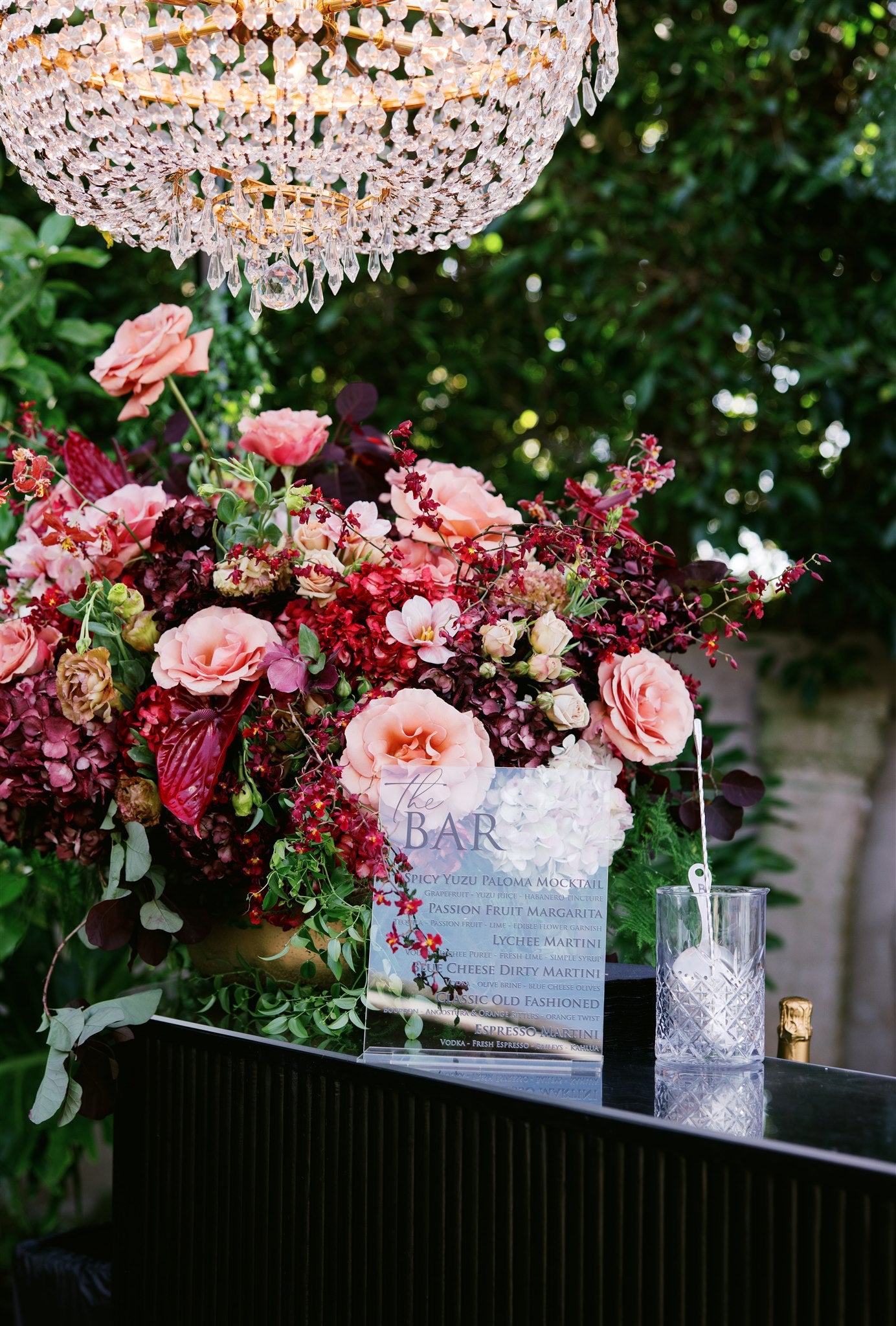 Sculptural floral installation