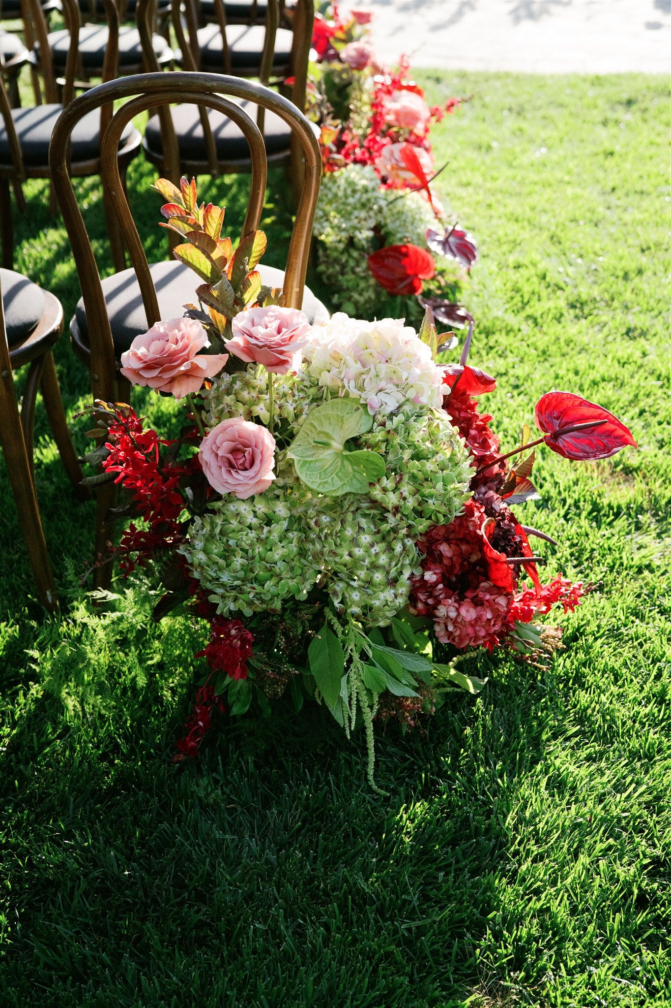 Ceremony floral installation